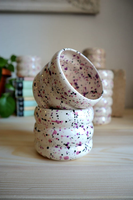 ŠALICA BUBBLE l LJUBIČASTO/CRNA