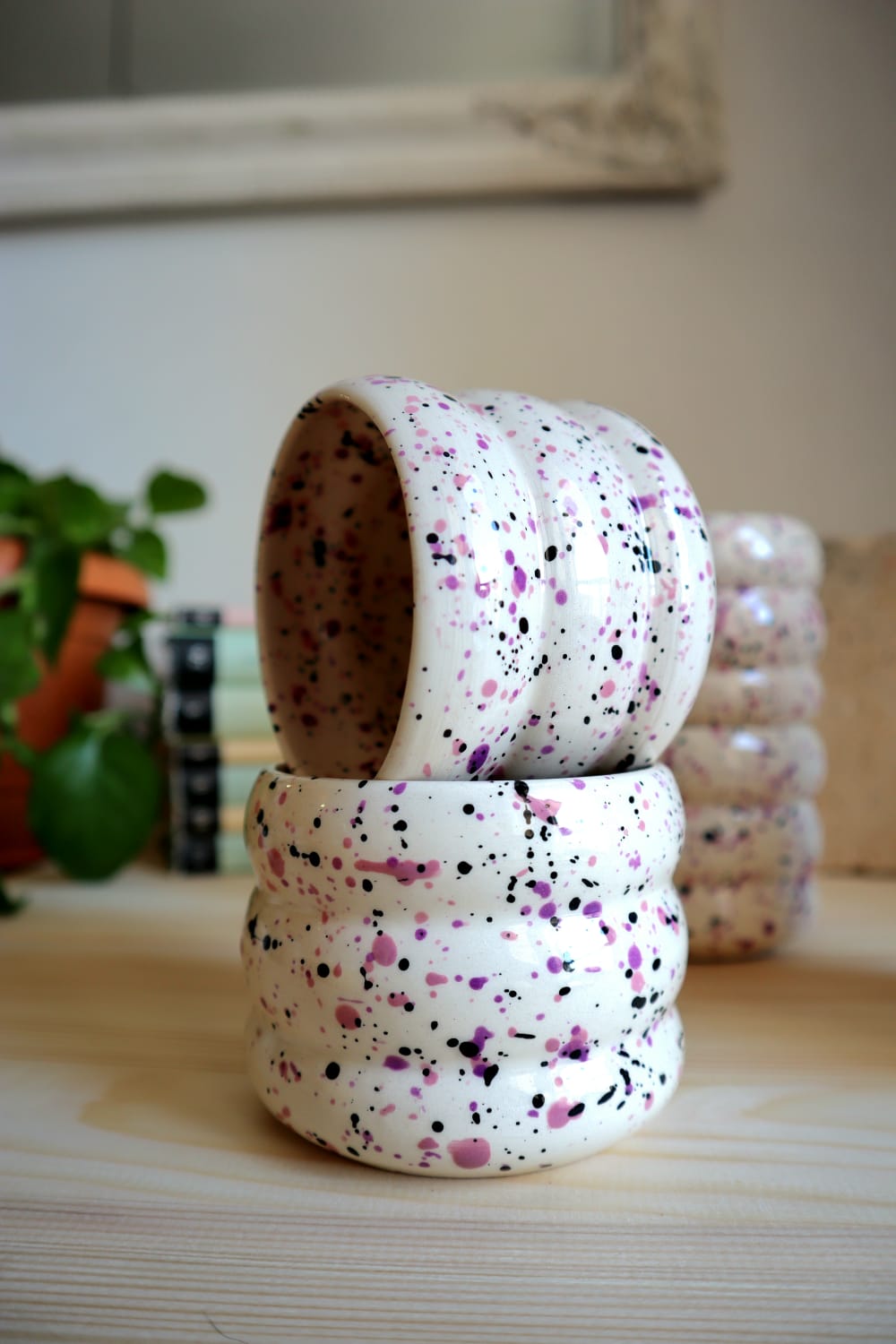 ŠALICA BUBBLE l LJUBIČASTO/CRNA